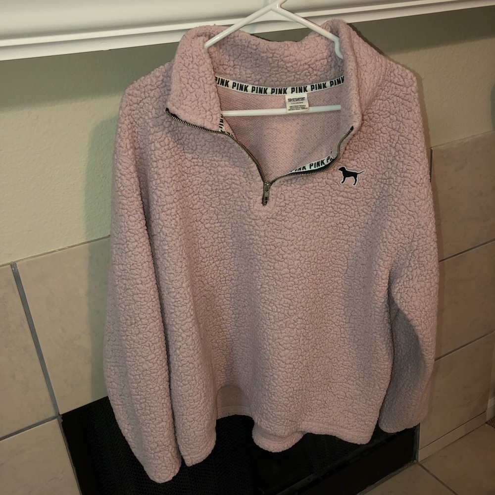 Pink Victoria Secret fuzzy sweater!